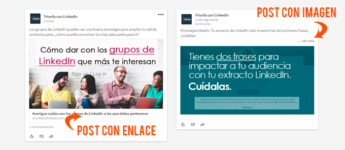 Cómo hacer publicidad en LinkedIn - ejemplo