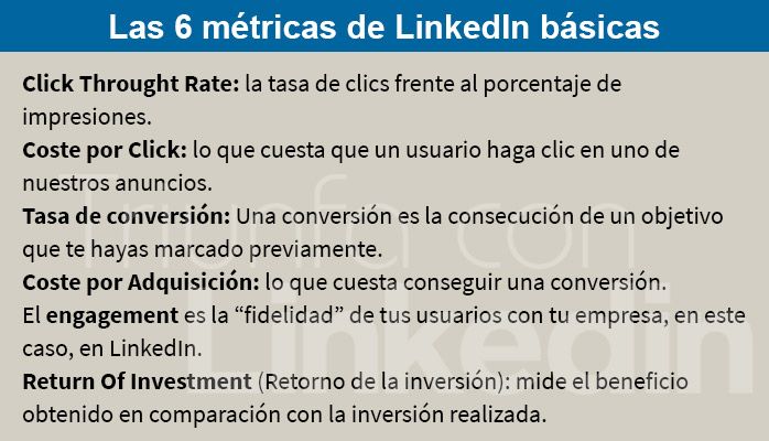 6 métricas en LinkedIn