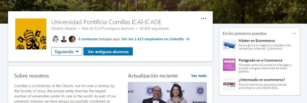 LinkedIn alumni tipos de contactos profesionales