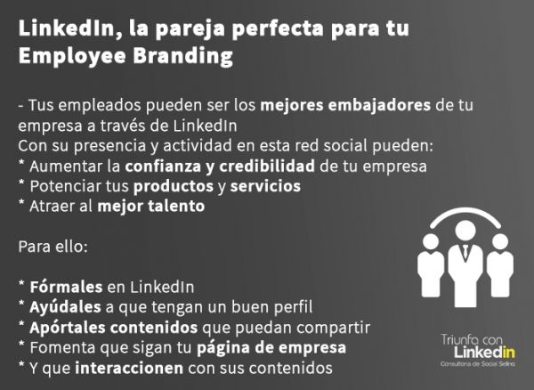 Employee branding en LinkedIn - Infografía