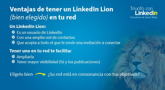 Ventajas de tener un LinkedIn Lion (infografía)