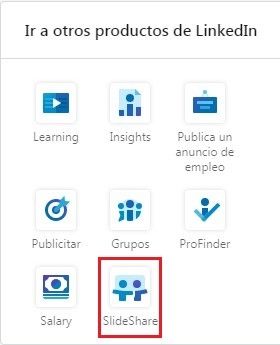 SlideShare en otros productos para publicaciones LinkedIn